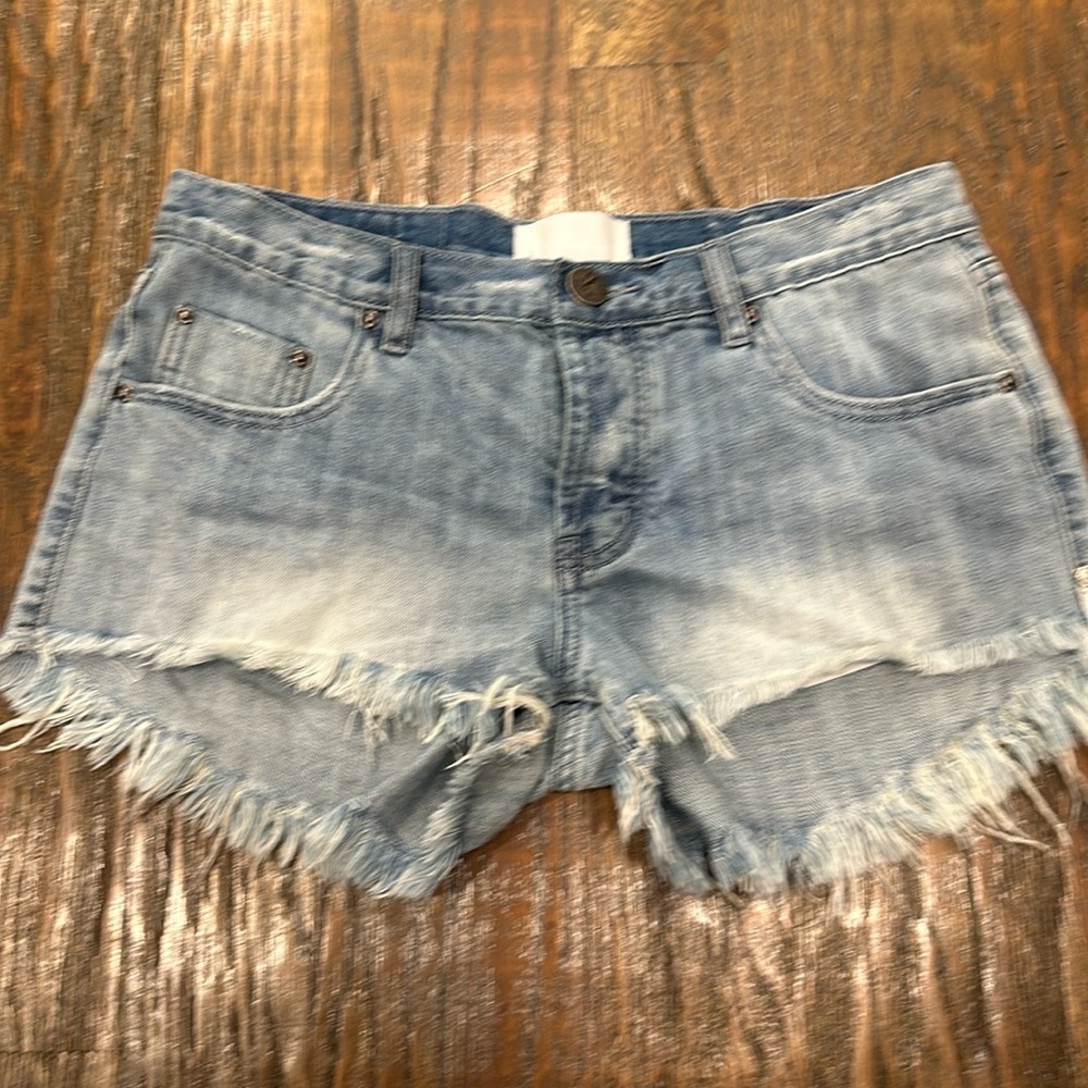 One Teaspoon Bonita denim shorts size 27